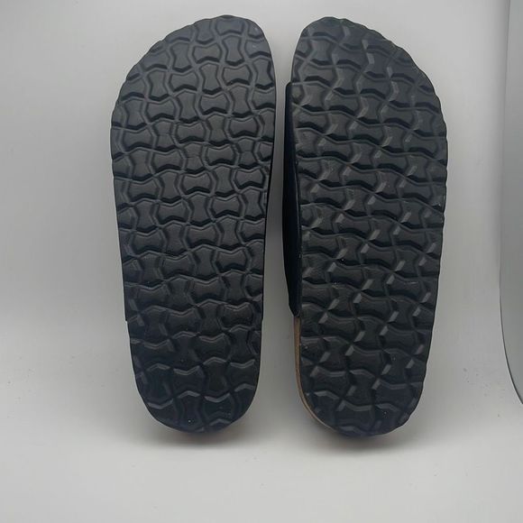 CUSHIONAIRE ✨Women's Comfty Cork Footbed Sandal SIZE 6 BLACK - Picture 5 of 6